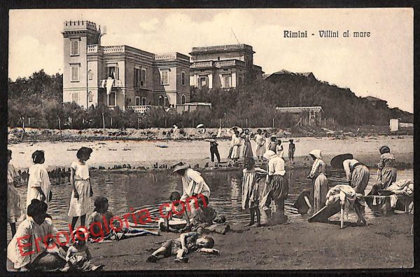 ai0826 - CARTOLINA D'EPOCA - Rimini Città - Villini al Mare