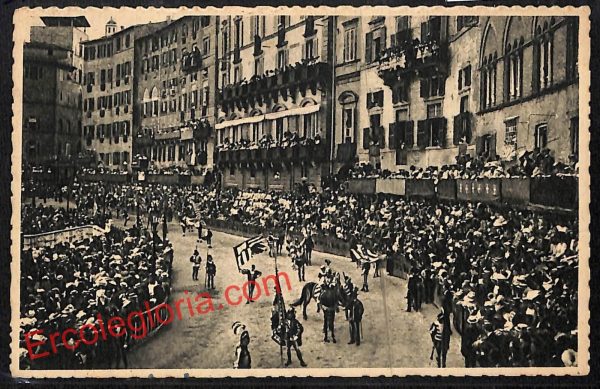 ai5282 - CARTOLINA D'EPOCA - Siena Città - Il Palio