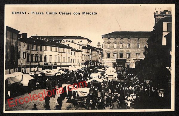 ai0827 - CARTOLINA D'EPOCA - Rimini Città - Piazza Giulio Cesare