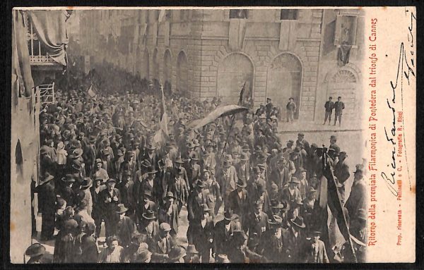 ad0438 - CARTOLINA  D'EPOCA  - Pisa Città - Filarmonica di Pontedera