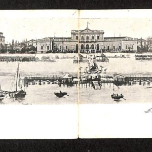 ai0830 - DOPPIA CARTOLINA D'EPOCA - Rimini Città - Panorama