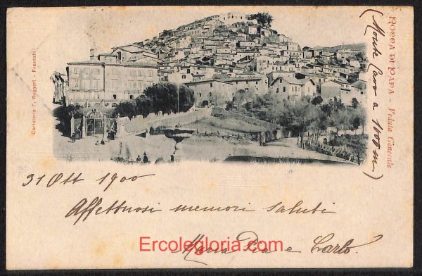 ad8542 - CARTOLINA D'EPOCA - Roma Provincia - Rocca di Papa  1900