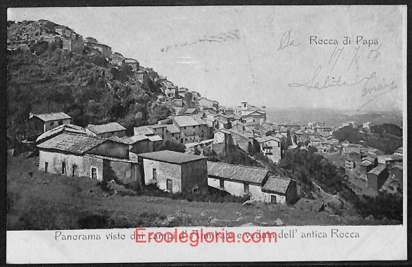 ad8548 - CARTOLINA D'EPOCA - Roma Provincia - Rocca di Papa   1906