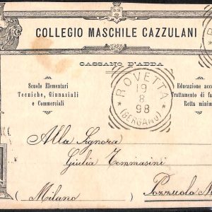 ac4026 - CARTOLINA D'EPOCA - Milano Provincia - CASSANO  D' ADDA  1898