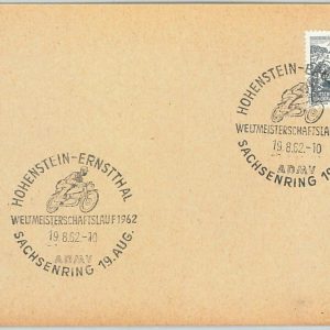 59888 - GERMANY DDR - POSTAL HISTORY: POSTMARK 1962 - MOTORCYCLING