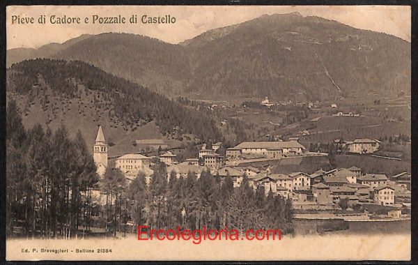 ae1226 - CARTOLINA  D'EPOCA - Belluno Provincia - Pieve di Cadore