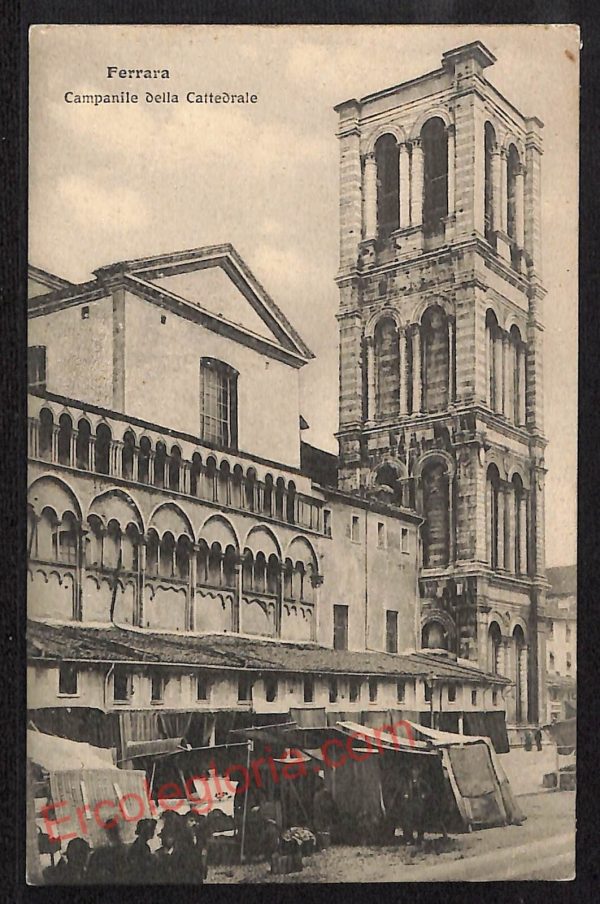 ae6109 - CARTOLINA D'EPOCA - Ferrara Città - Campanile della Cattedrale
