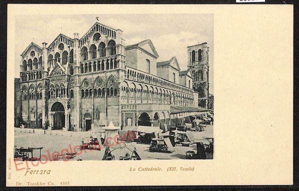 ae6110 - CARTOLINA D'EPOCA - Ferrara Città - La Cattedrale