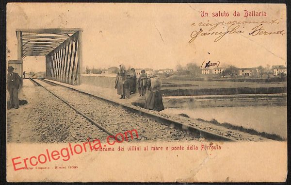 ai0860 - CARTOLINA D'EPOCA - Rimini Provincia - Bellaria