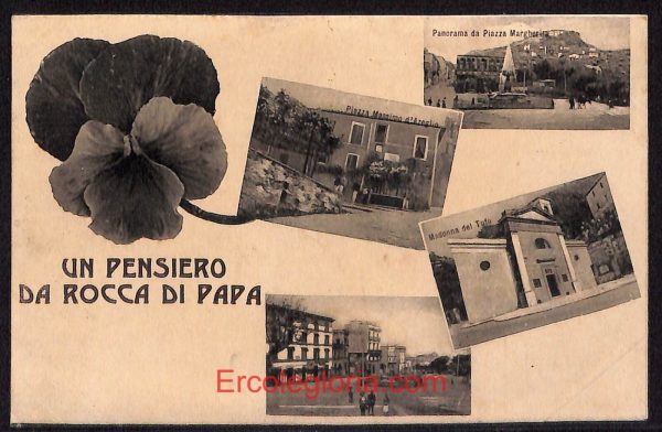 ad8556 - CARTOLINA D'EPOCA - Roma Provincia - Rocca di Papa  1908