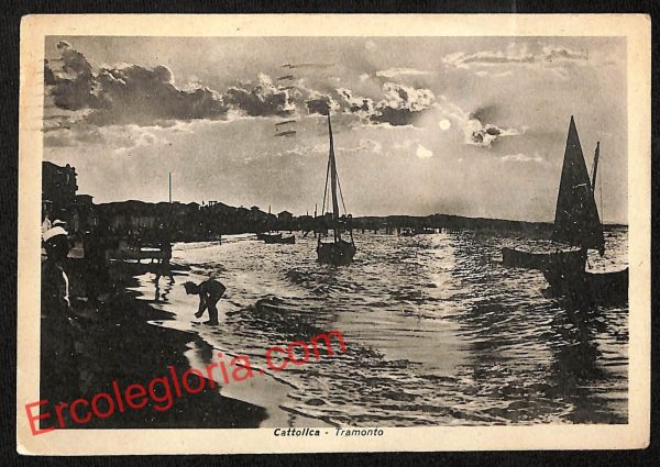 ai0867 - CARTOLINA D'EPOCA - Rimini Provincia - Cattolica
