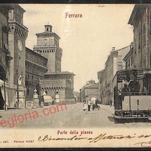 ae6115 - CARTOLINA D'EPOCA - Ferrara Città - Parte della Piazza  1903