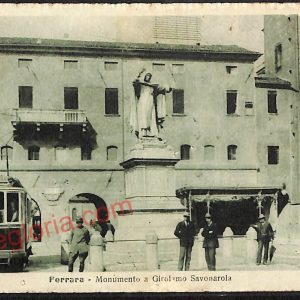 ae6116 - CARTOLINA D'EPOCA - Ferrara Città - Monumento a Girolamo Savonarola