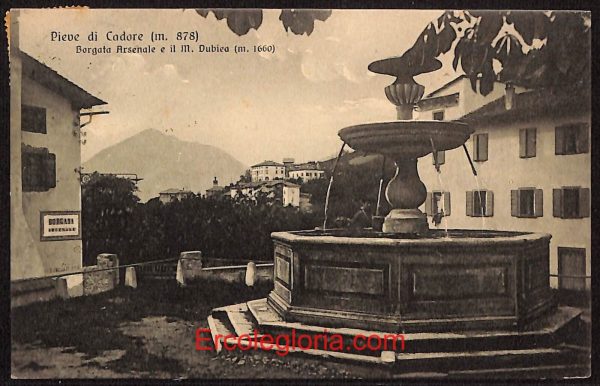 ae1235 - CARTOLINA  D'EPOCA - Belluno Provincia - Pieve di Cadore