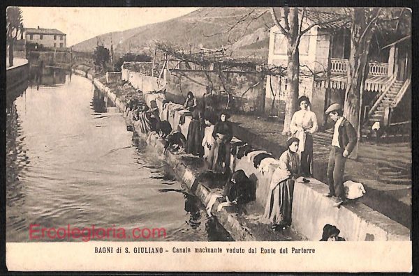 ad7125 - CARTOLINA D'EPOCA - Pisa Provincia - San Giuliano  1907