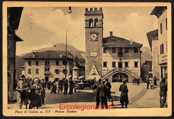 ae1239 - CARTOLINA  D'EPOCA - Belluno Provincia - Pieve di Cadore