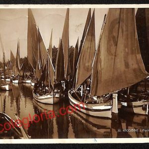 ah9910 - CARTOLINA D'EPOCA - Riccione Città - Porto Canale