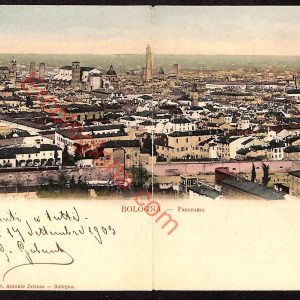 ae2457 - CARTOLINA  D'EPOCA - Bologna Città - Panorama  1904