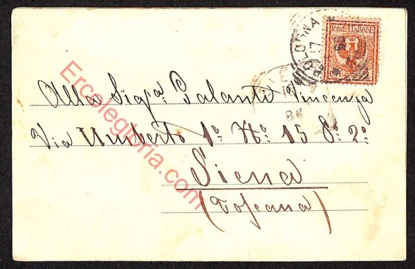 ae2457 - CARTOLINA  D'EPOCA - Bologna Città - Panorama  1904 - immagine 2