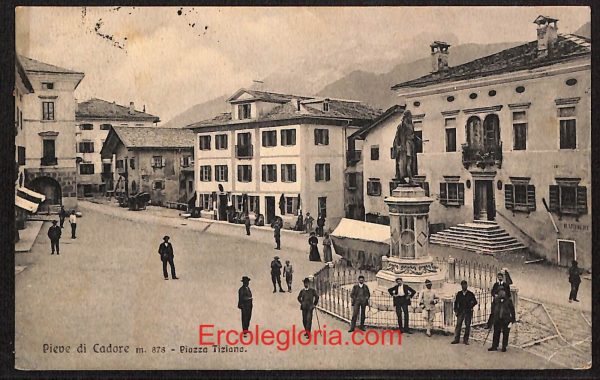 ae1241 - CARTOLINA  D'EPOCA - Belluno Provincia - Pieve di Cadore   1911