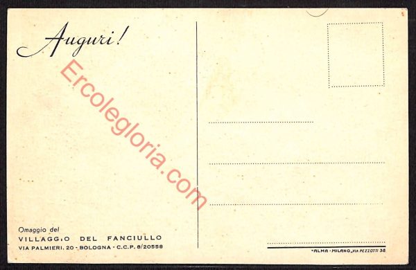 ae2458 - CARTOLINA  D'EPOCA - Bologna Città - Villaggio del Fanciullo - immagine 2
