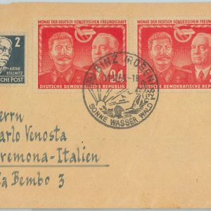 66779  - GERMANY  DDR - Postal History -  COVER to ITALY  1951