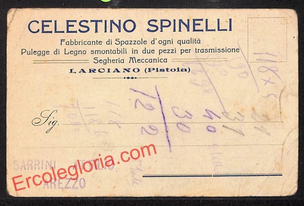 ah8263 - STORIA POSTALE - Pistoia Provincia - Larciano