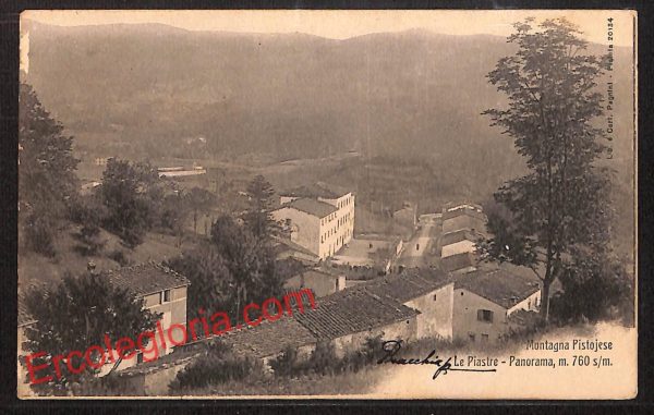 ah8271 - CARTOLINA D'EPOCA - Pistoia Provincia - Le Piastre