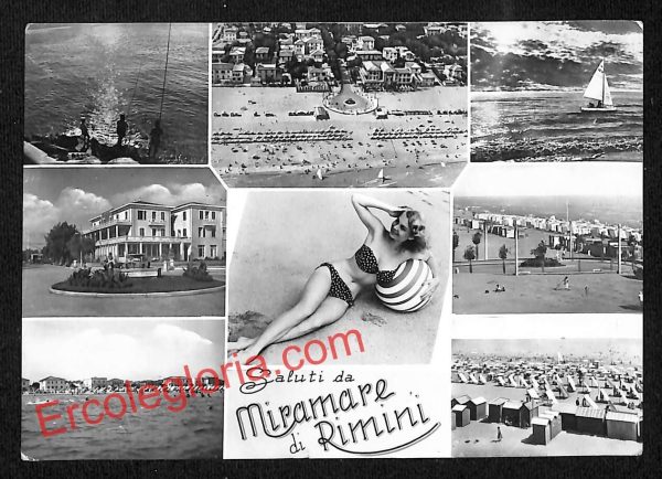 ai0885 - CARTOLINA D'EPOCA - Rimini Provincia - Miramare di Rimini