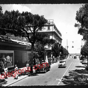 ah9914 - CARTOLINA D'EPOCA - Riccione Città - Viale Ceccarini