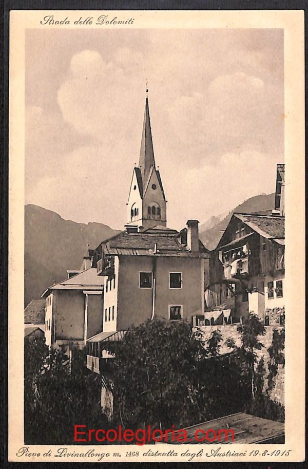 ae1258 - CARTOLINA  D'EPOCA - Belluno Provincia - Pieve di Livinallongo