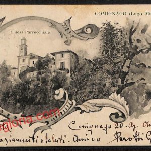 ah3980 - CARTOLINA D'EPOCA - Novara Provincia - Comignago