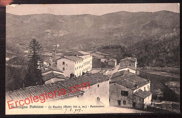 ah8274 - CARTOLINA D'EPOCA - Pistoia Provincia - Le Piastre