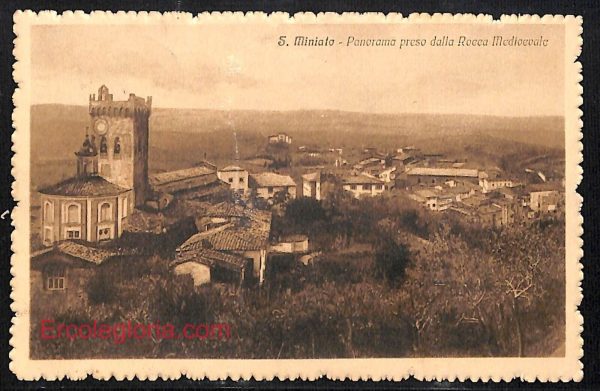 ad7127 - CARTOLINA D'EPOCA - Pisa Provincia - San Miniato  1920