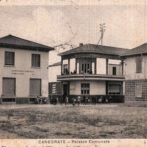 ac4059 - CARTOLINA D'EPOCA - Milano Provincia - CANEGRATE  1943