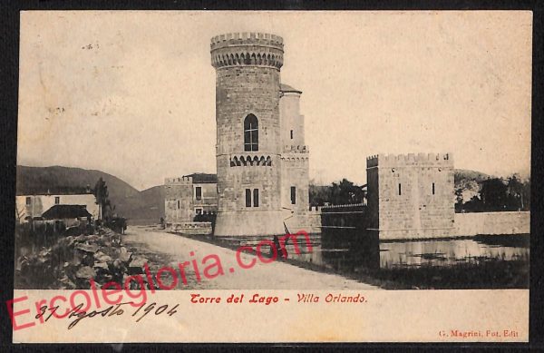 ag6795 - CARTOLINA D'EPOCA - Lucca Provincia - Torre del Lago