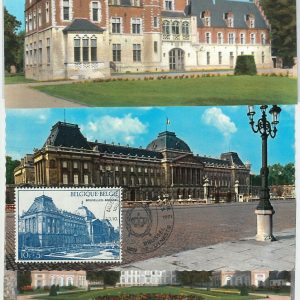 63438 -  BELGIUM - POSTAL HISTORY: set of 3  MAXIMUM CARD 1971 -  ARCHITECTURE