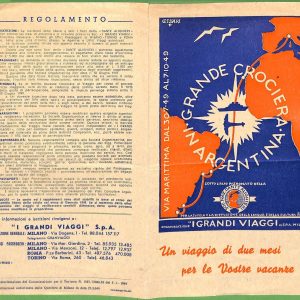 ZA1785 - PUBBLICITA' D'epoca - Libretto pubblicitario: CROCIERA ARGENTINA Cisari