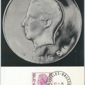 63455  -  BELGIUM - POSTAL HISTORY: MAXIMUM CARD 1975 -  ROYALTY