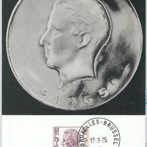 63454  -  BELGIUM - POSTAL HISTORY: MAXIMUM CARD 1975 -  ROYALTY