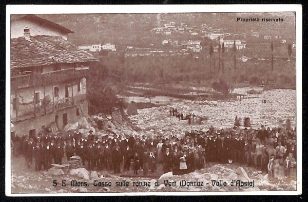 ad0498 - CARTOLINA  D'EPOCA - Valle d'Aosta - Donnaz
