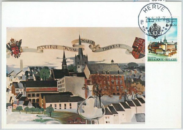 63491 -  BELGIUM - POSTAL HISTORY: MAXIMUM CARD 1977 -  ARCHITECTURE
