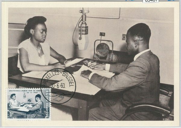 63407 -  BELGIUM - POSTAL HISTORY: MAXIMUM CARD 1960 -  INDEPENDENCE of CONGO
