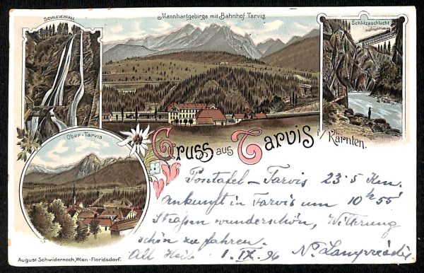 ad0437 - CARTOLINA  D'EPOCA - Udine Provincia - Tarvisio  1896