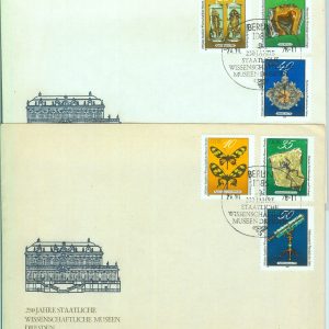85218 - GERMANY DDR - POSTAL HISTORY - 2 FDC COVER 1978 Butterflies MINERALS