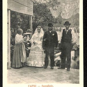ad0463 - CARTOLINA  D'EPOCA - Capri Città  - Sposalizio