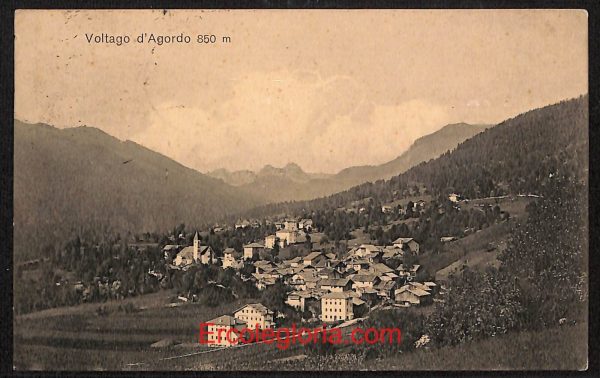 ae1291 - CARTOLINA  D'EPOCA - Belluno Provincia - Voltago Agordino