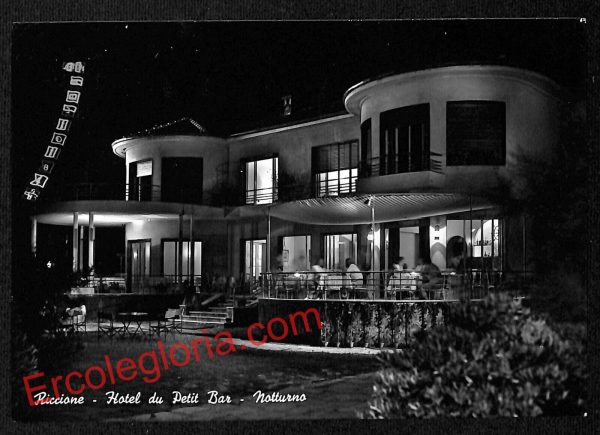 ah9918 - CARTOLINA D'EPOCA - Riccione Città - Hotel du Petit Bar