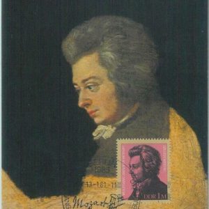 89870 - GERMANY DDR - Postal History - MAXIMUM CARD -  MUSIC Mozart  1981