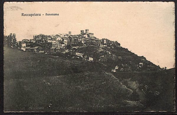 ad8572 - CARTOLINA D'EPOCA - Roma Provincia - Roccapriora  1921
